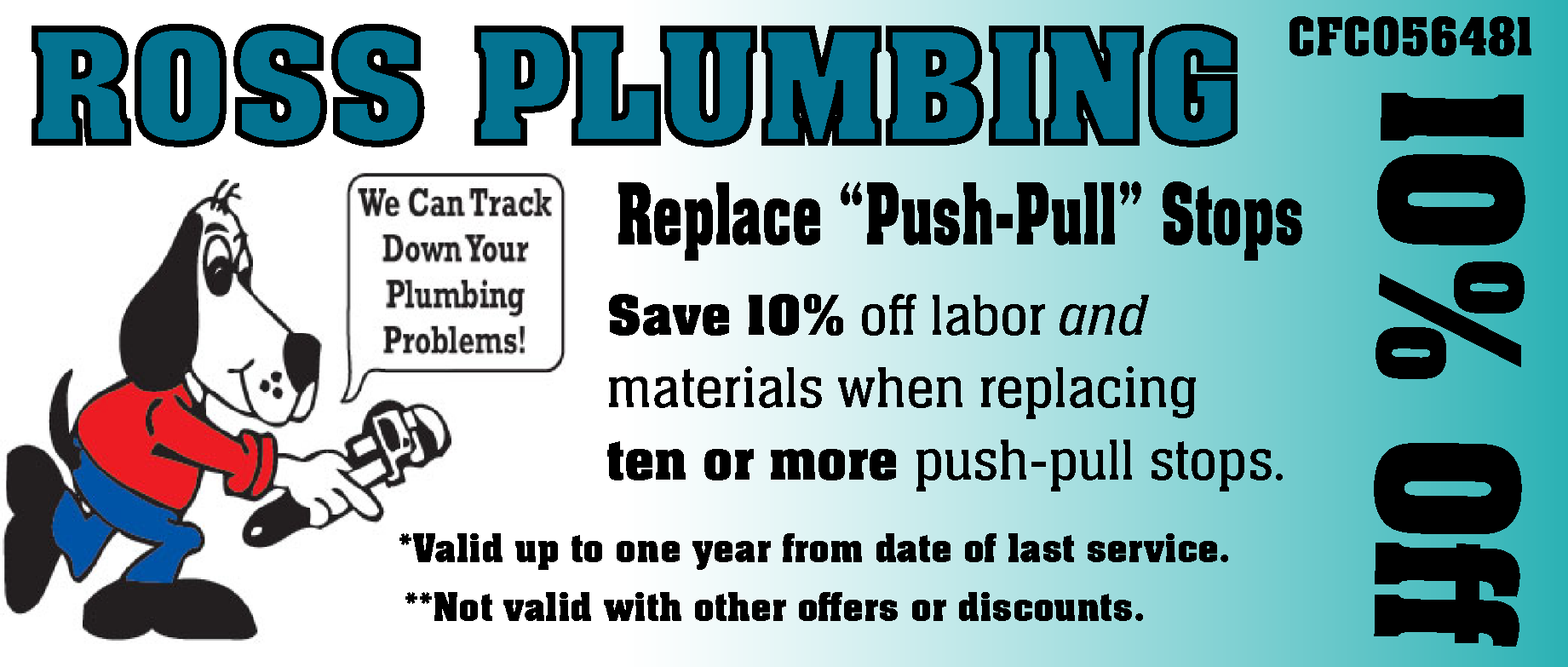 Replace push pull stops coupon Replace push pull stops coupon